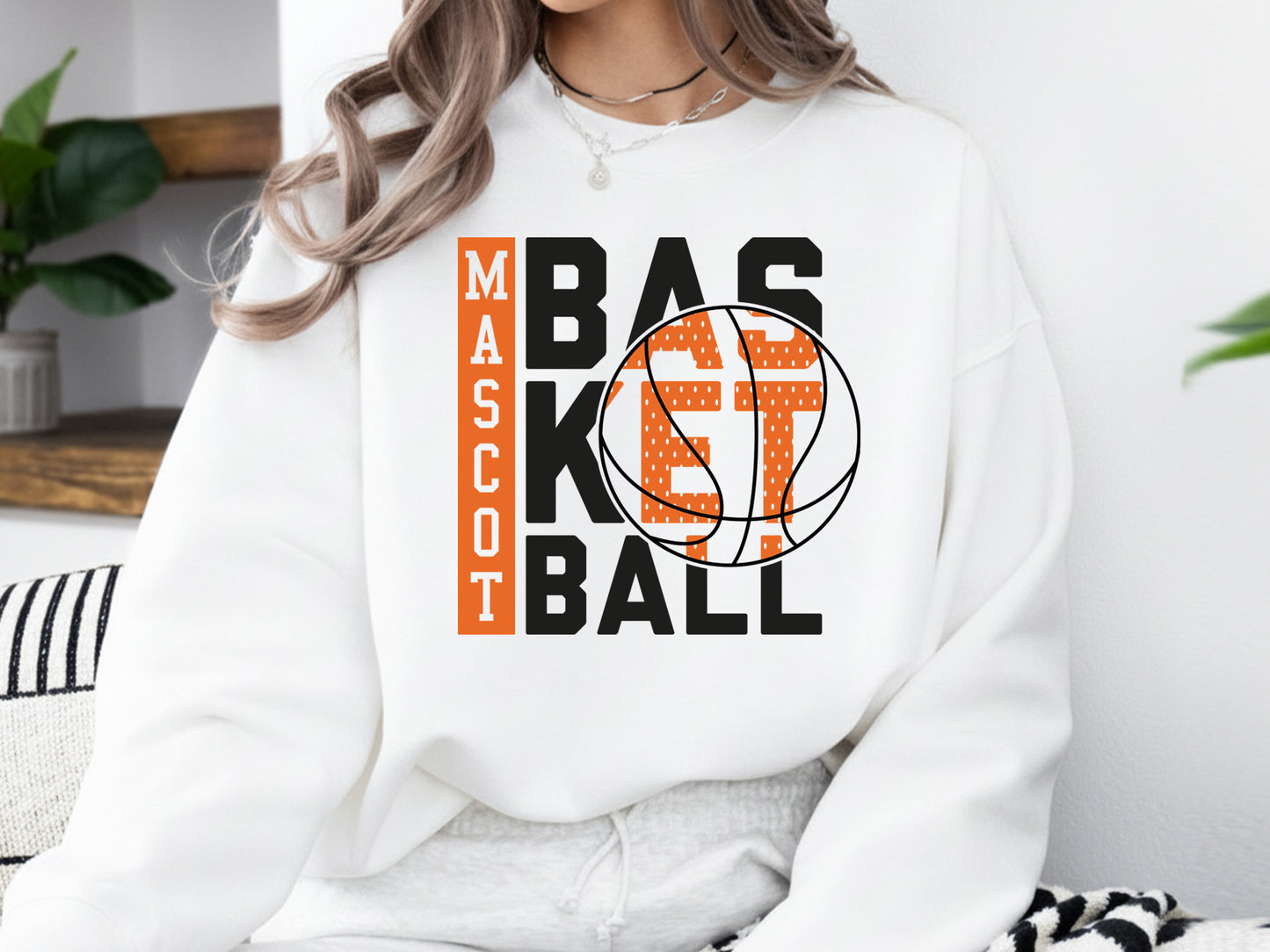 Mascot Basketball SVG PNG EPS DXF