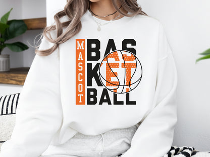 Mascot Basketball SVG PNG EPS DXF