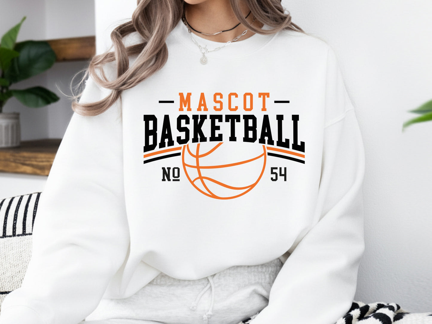 Mascot Basketball SVG PNG