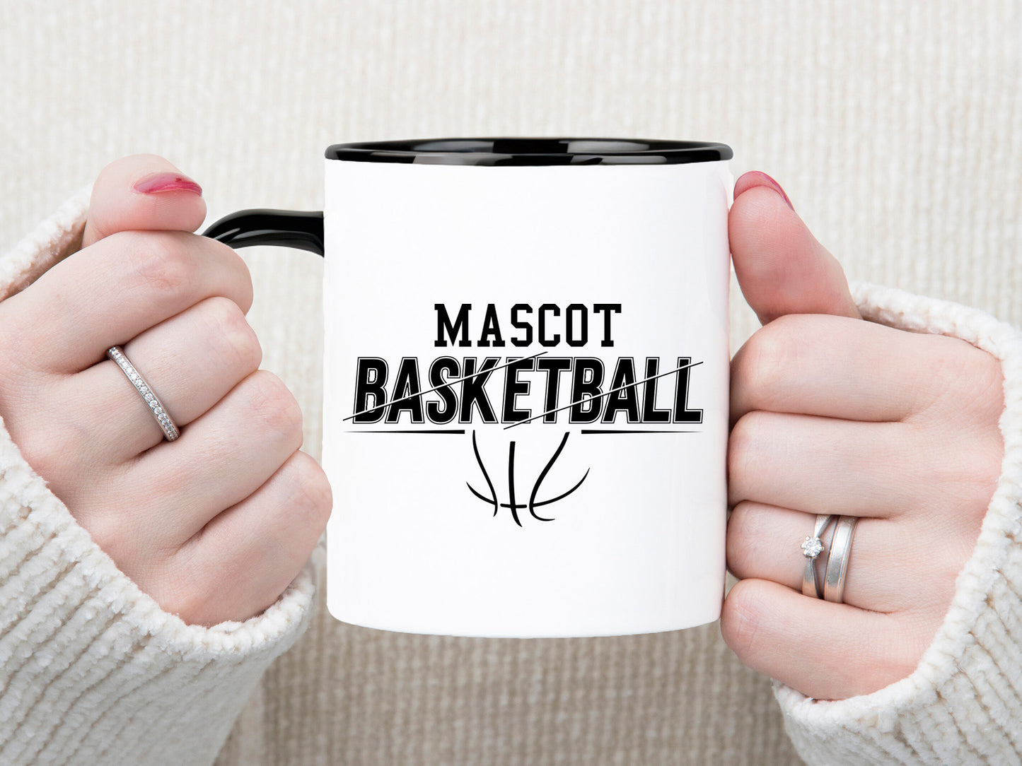 Mascot Basketball SVG Vector