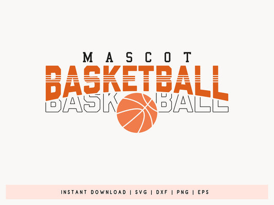 Mascot Basketball SVG for Cricut & Silhouette