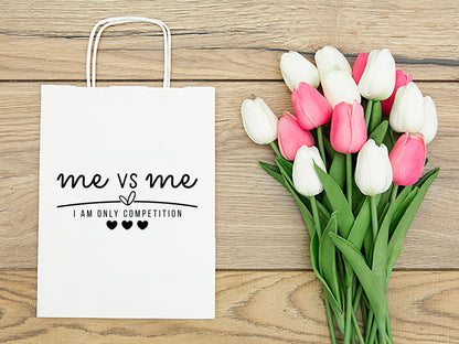 Me Vs Me I Am Only Competition - Motivational SVG Vector