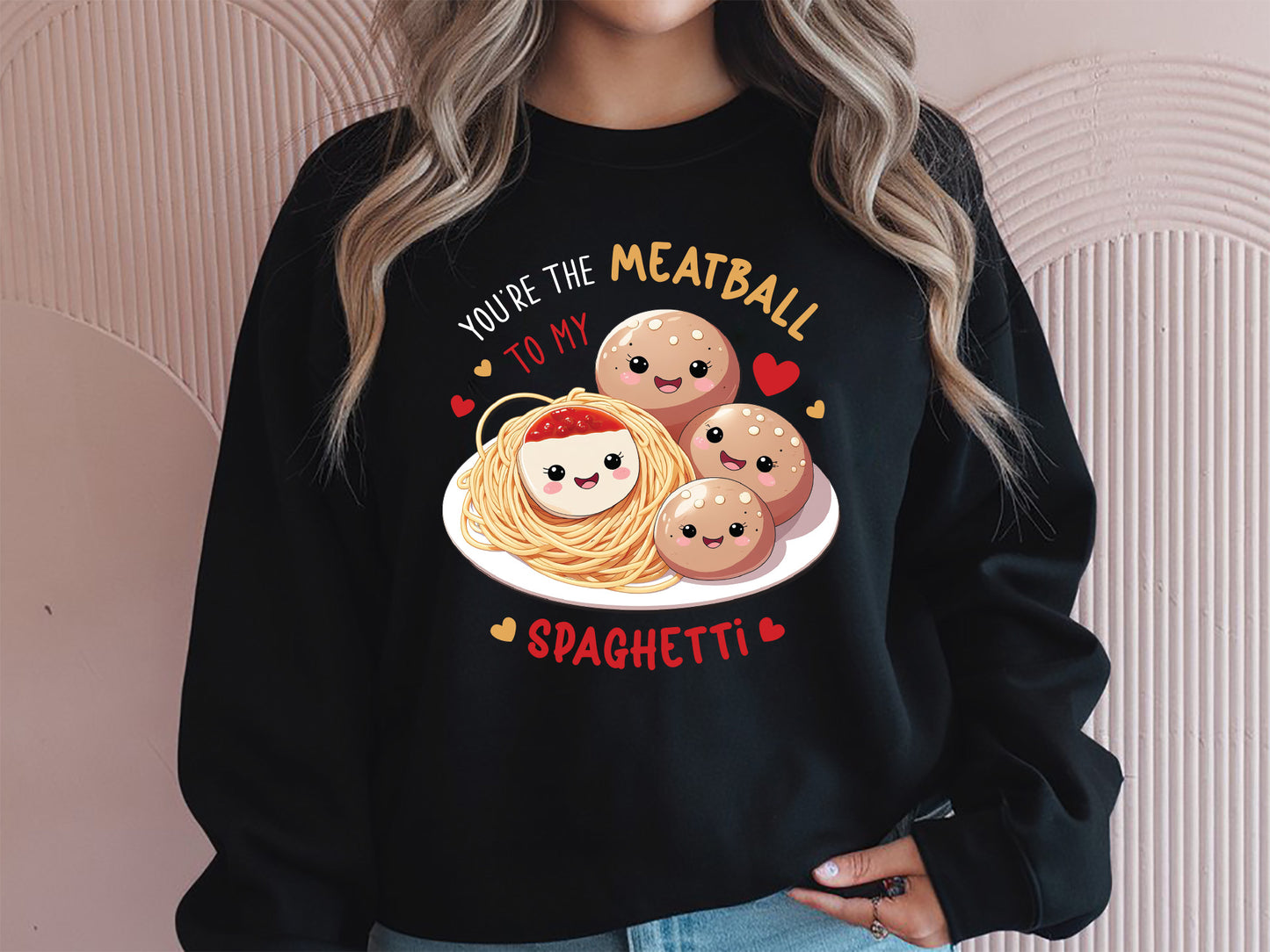 Meatball to My Spaghetti Valentine Funny Food PNG