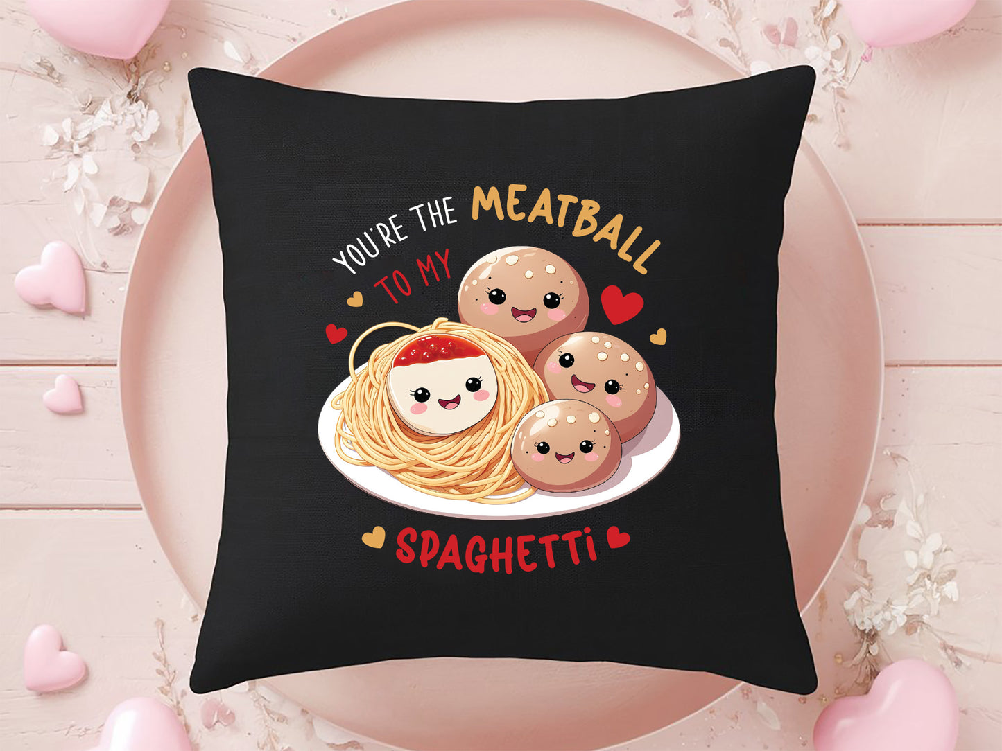 Meatball to My Spaghetti Valentine Funny Food PNG