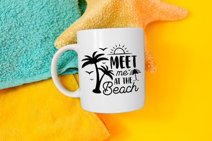 Meet Me At The Beach SVG Cut File