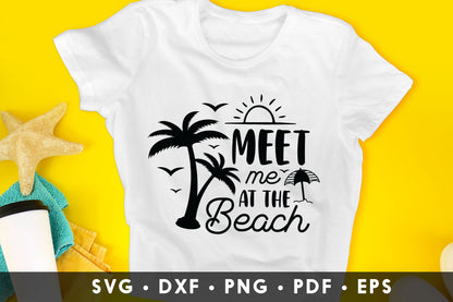 Meet Me At The Beach SVG Cut File
