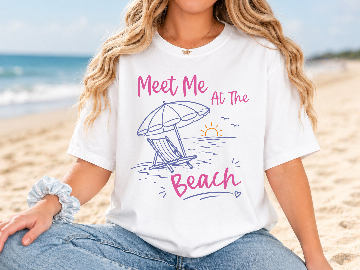 Meet Me at the Beach - Coastal Summer PNG