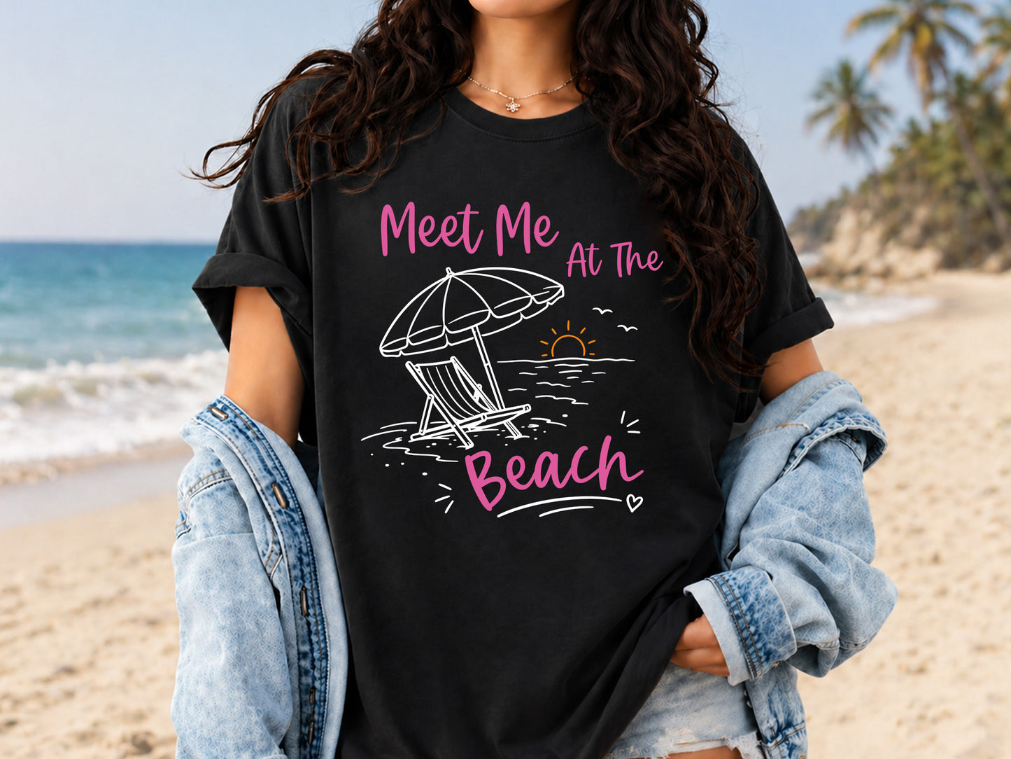 Meet Me at the Beach - Coastal Summer PNG