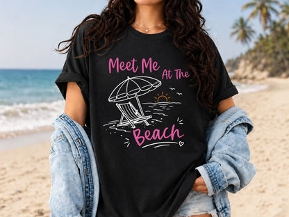 Meet Me at the Beach - Coastal Summer PNG