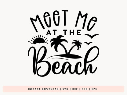 Meet Me at the Beach SVG
