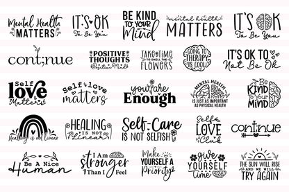 Mental Health SVG Bundle