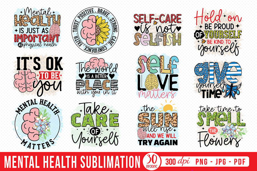 Mental Health Sublimation Bundle