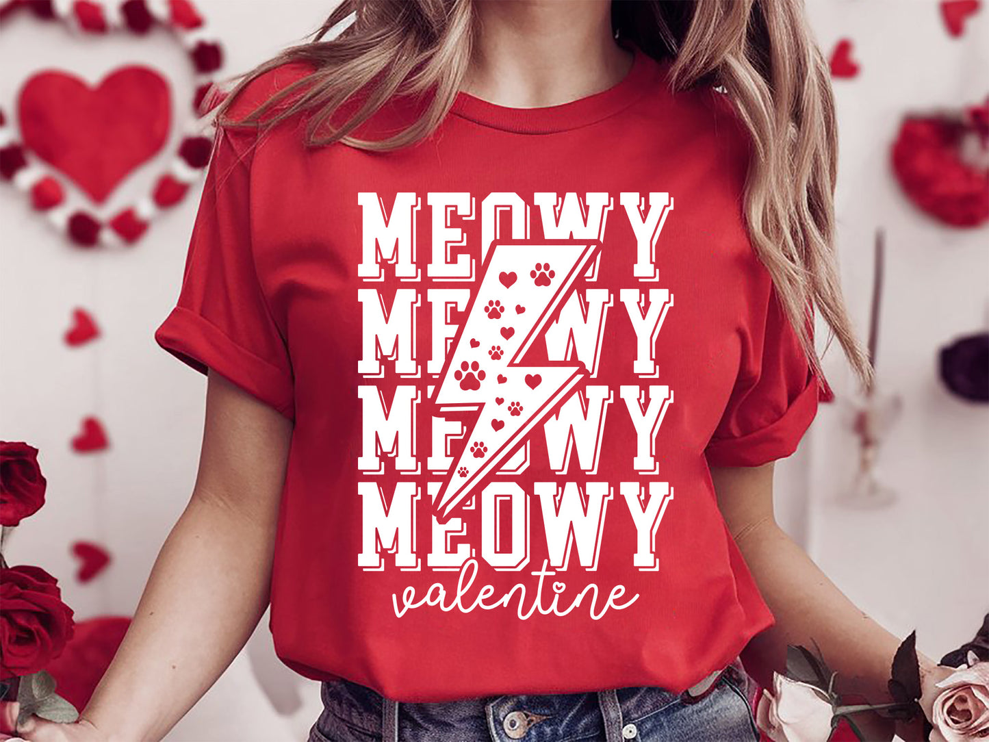 Meowy Valentine - Cat Valentine's Day SVG