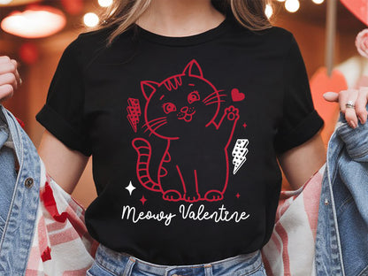 Meowy Valentine - Cute Cat Valentine SVG PNG Design