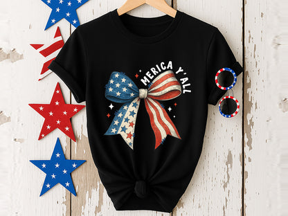 Merica Y'all, Coquette 4th of July Sublimation