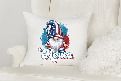Merica, 4th of July Gnome Sublimation Design