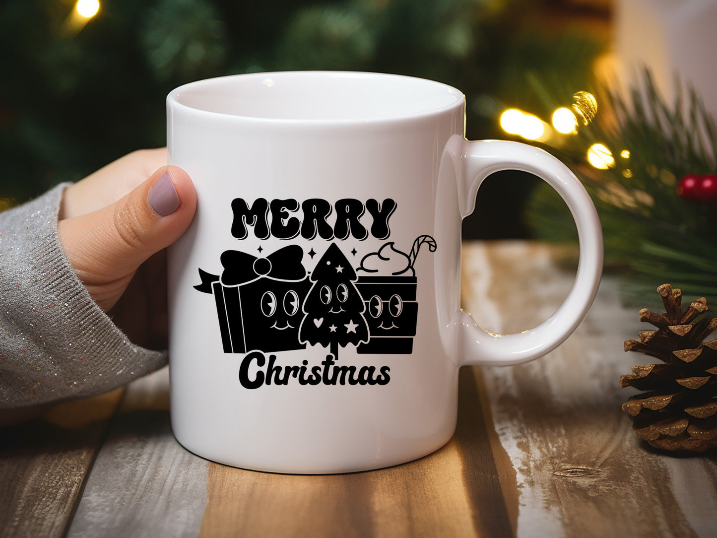 Merry Christmas Retro SVG Design