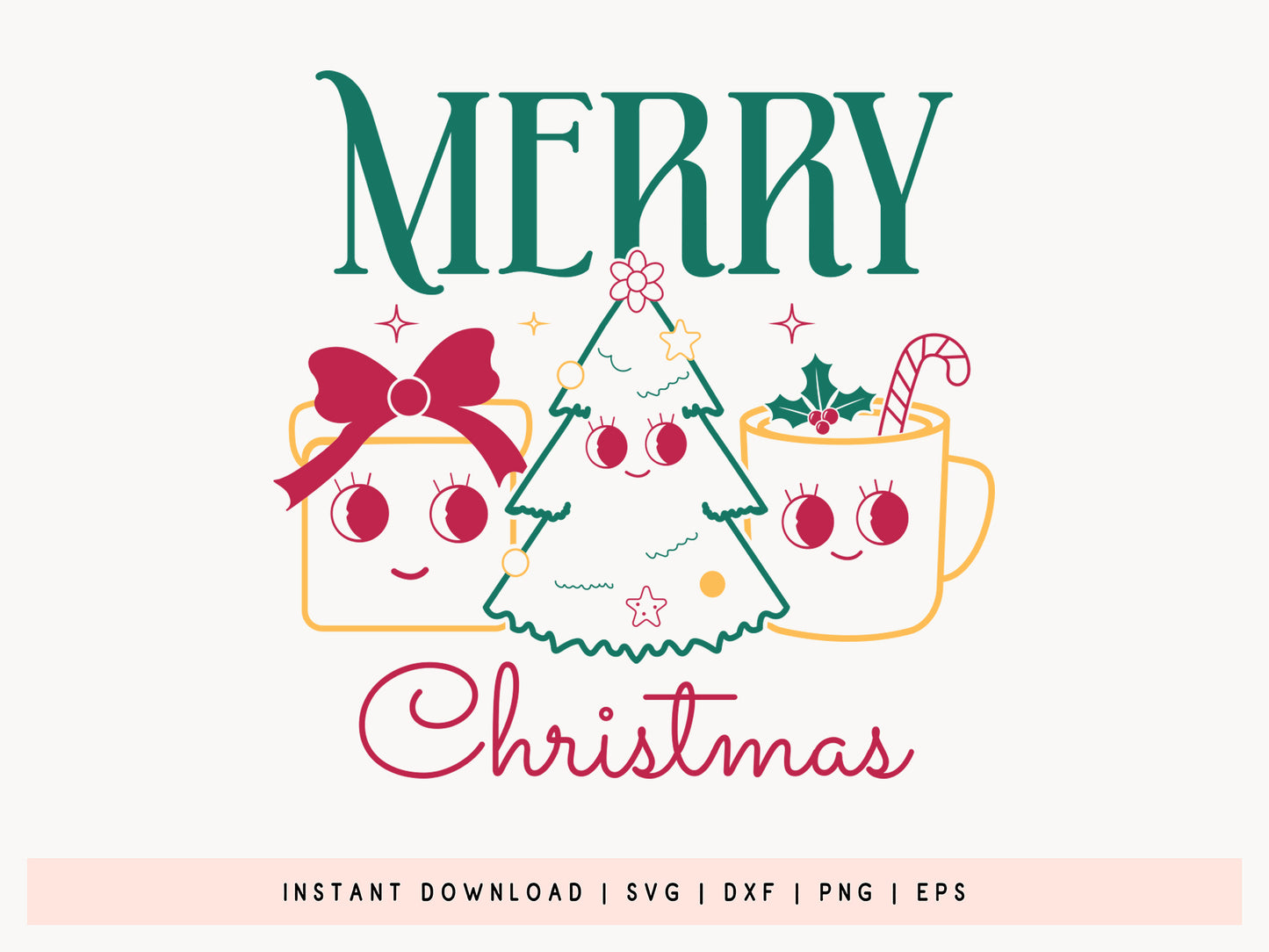 Merry Christmas SVG Cut File