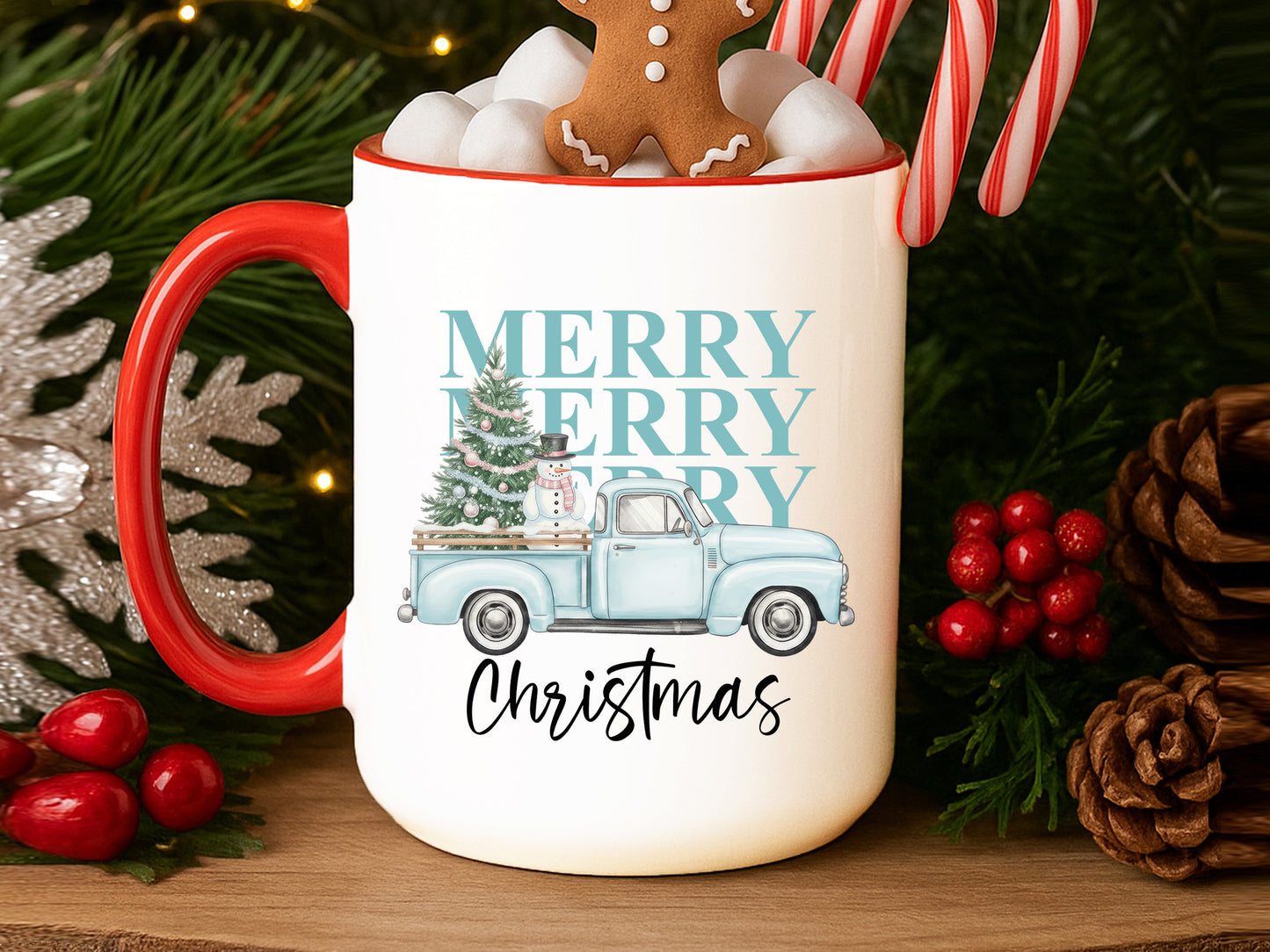 Merry Christmas Snowman PNG Sublimation