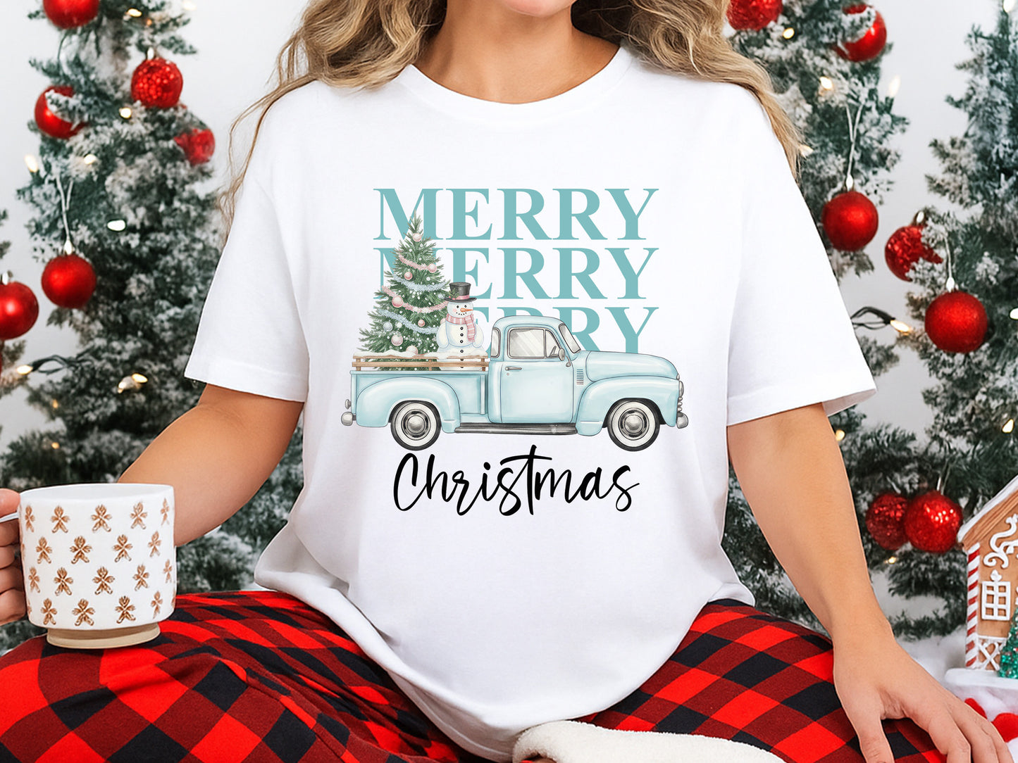 Merry Christmas Snowman PNG Sublimation