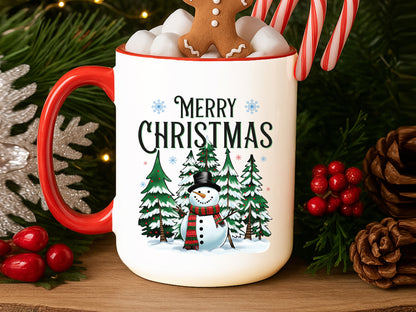 Merry Christmas Snowman Sublimation Design