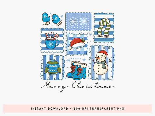 Merry Christmas Snowman Sublimation Print