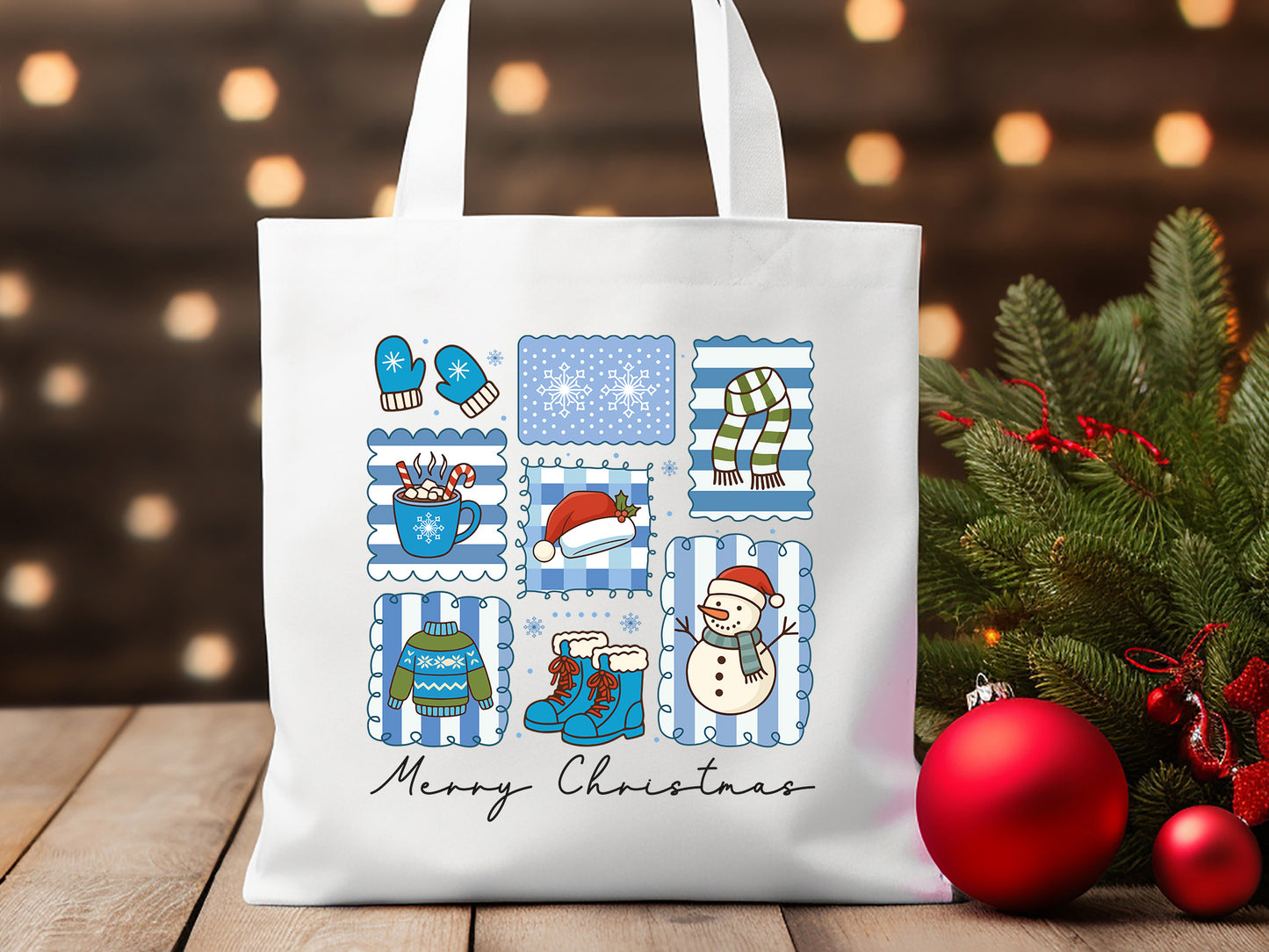 Merry Christmas Snowman Sublimation Print