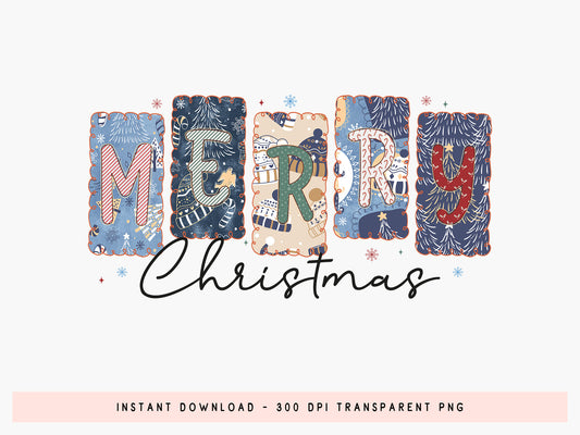 Merry Christmas Snowman Sublimation PNG