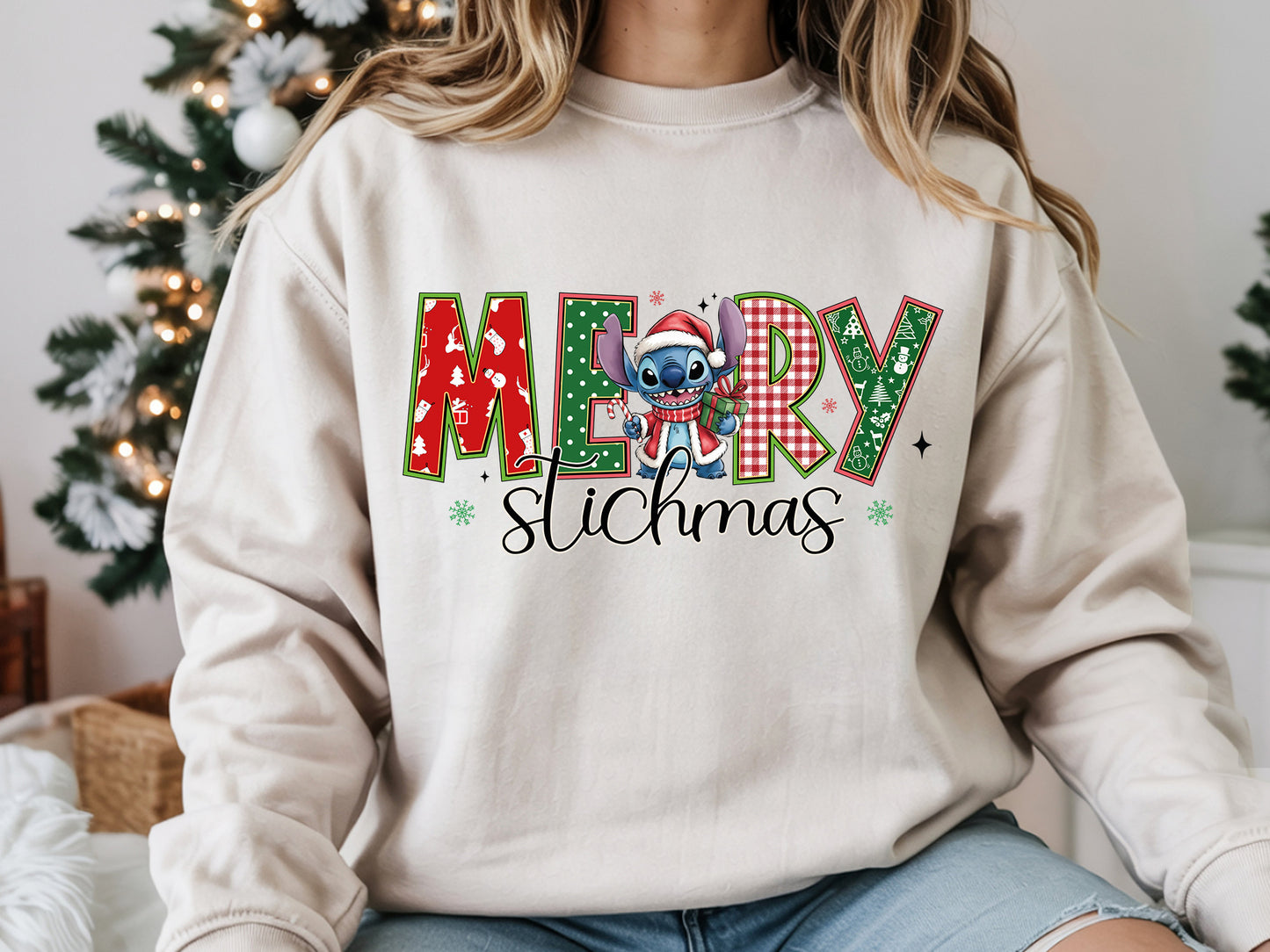 Merry Stitchmas Sublimation Design PNG