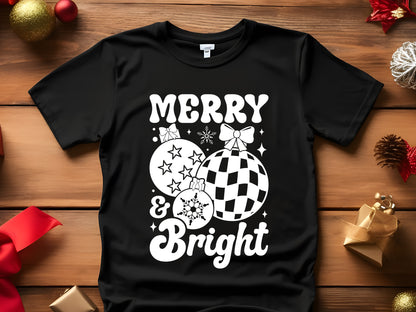 Merry & Bright - Christmas Retro SVG Design