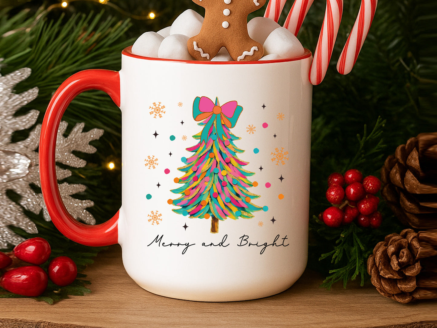 Merry and Bright, Coquette Christmas Tree Sublimation