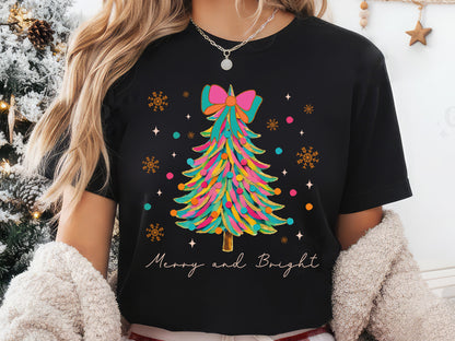 Merry and Bright, Coquette Christmas Tree Sublimation
