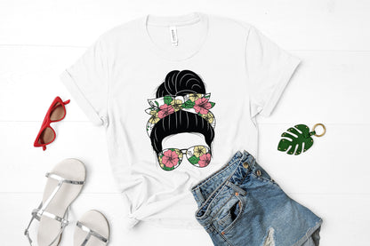Messy Bun Sublimation Designs Bundle
