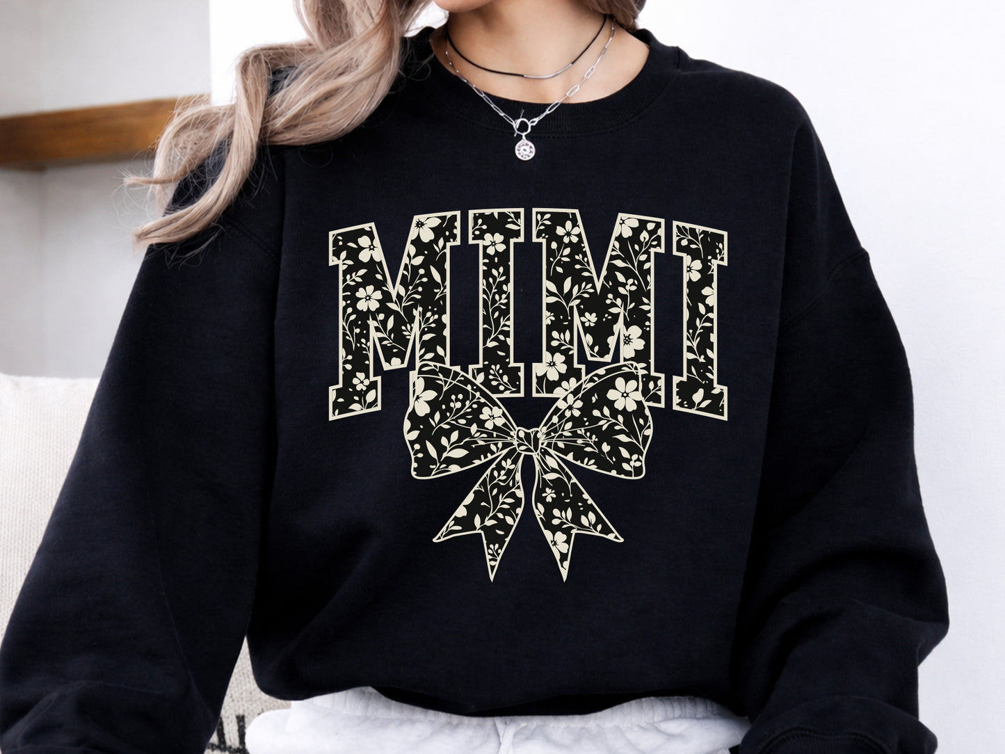 Mimi Floral Coquette Bow Sublimation Print