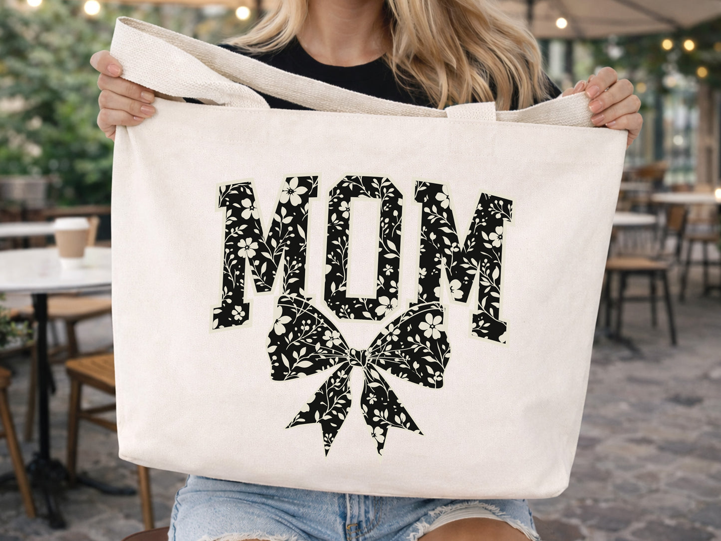 Mom Floral Coquette Bow Sublimation PNG