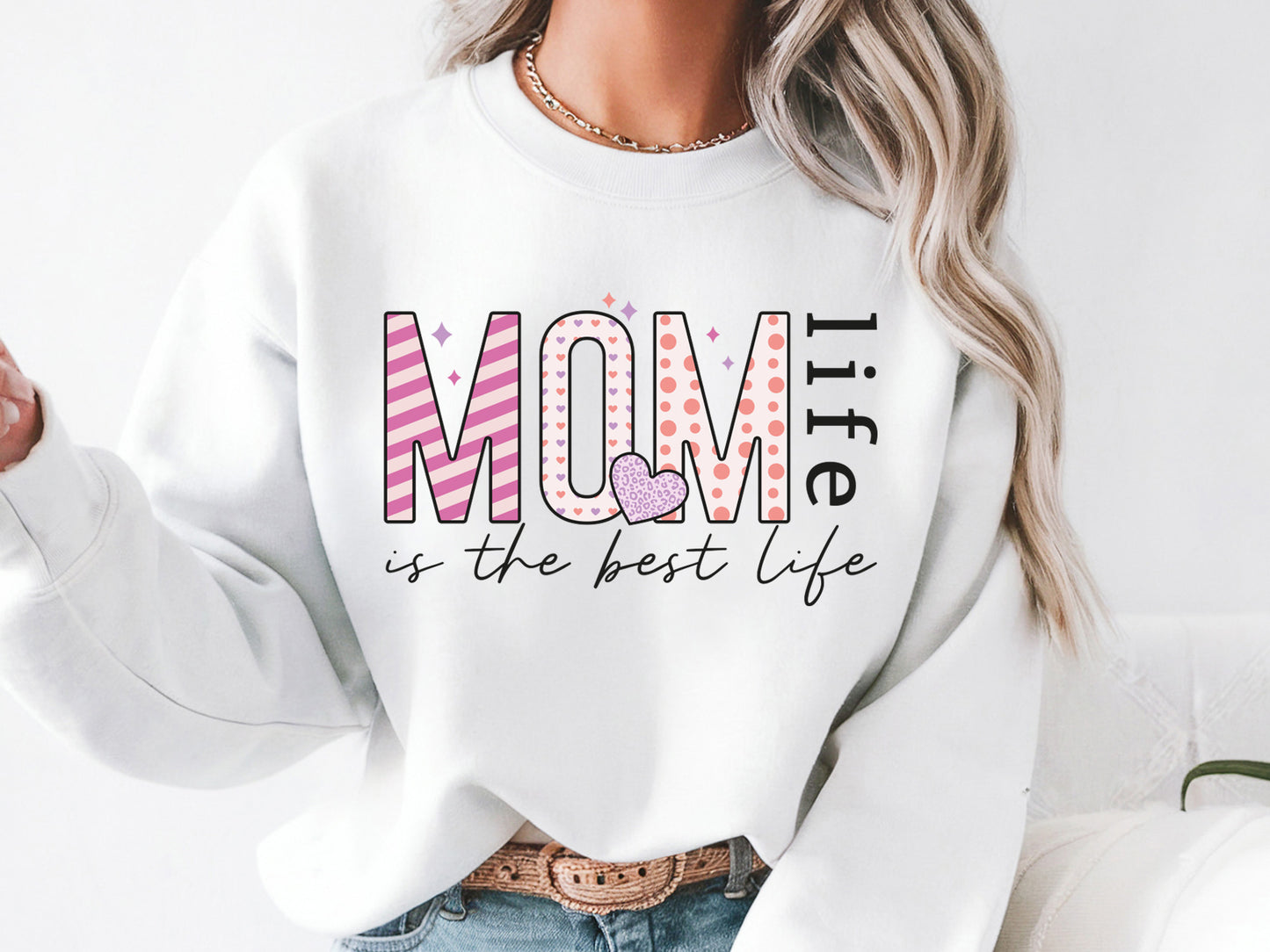 Mom Life is the Best Life Sublimation PNG Design