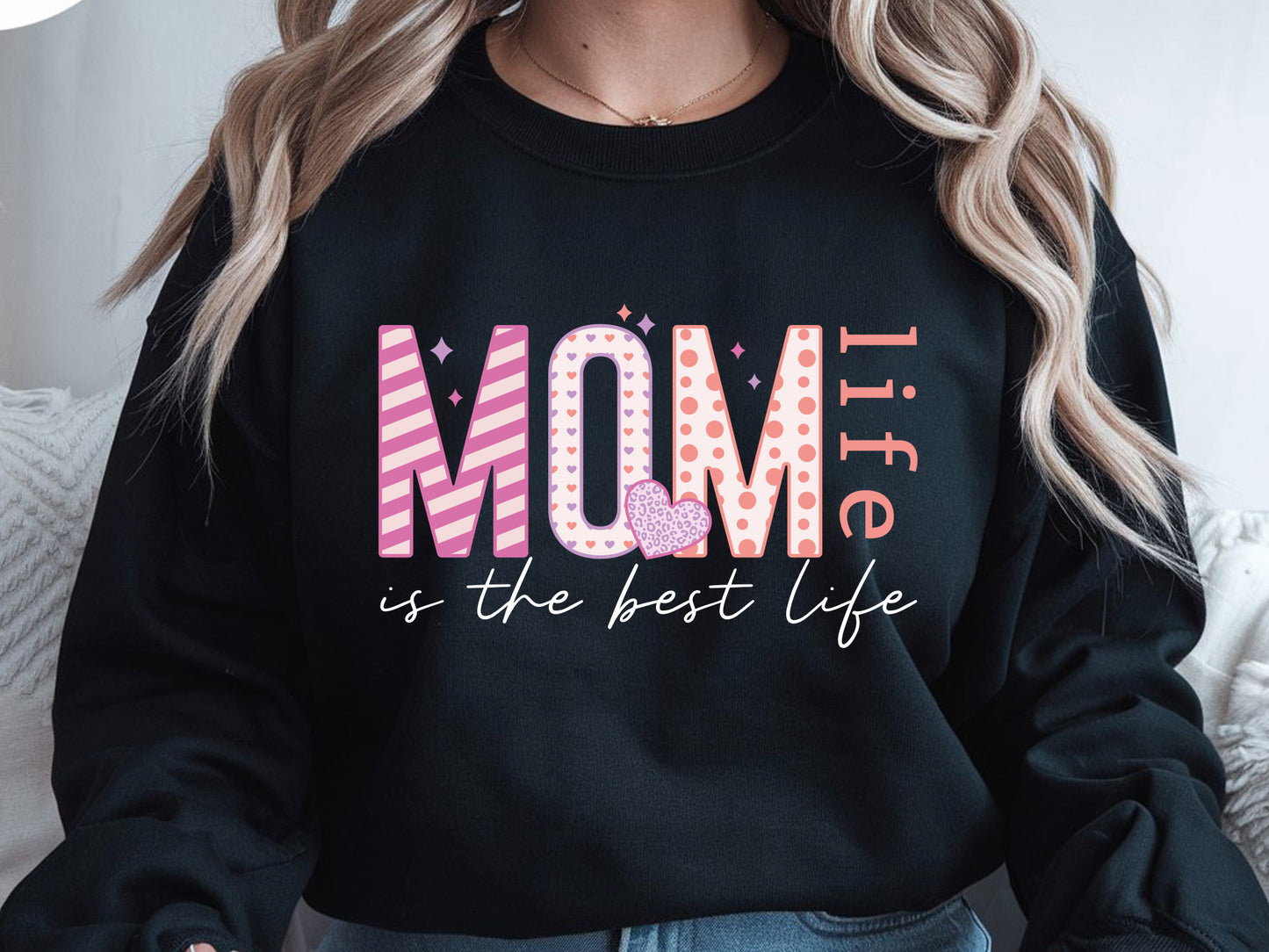 Mom Life is the Best Life Sublimation PNG Design