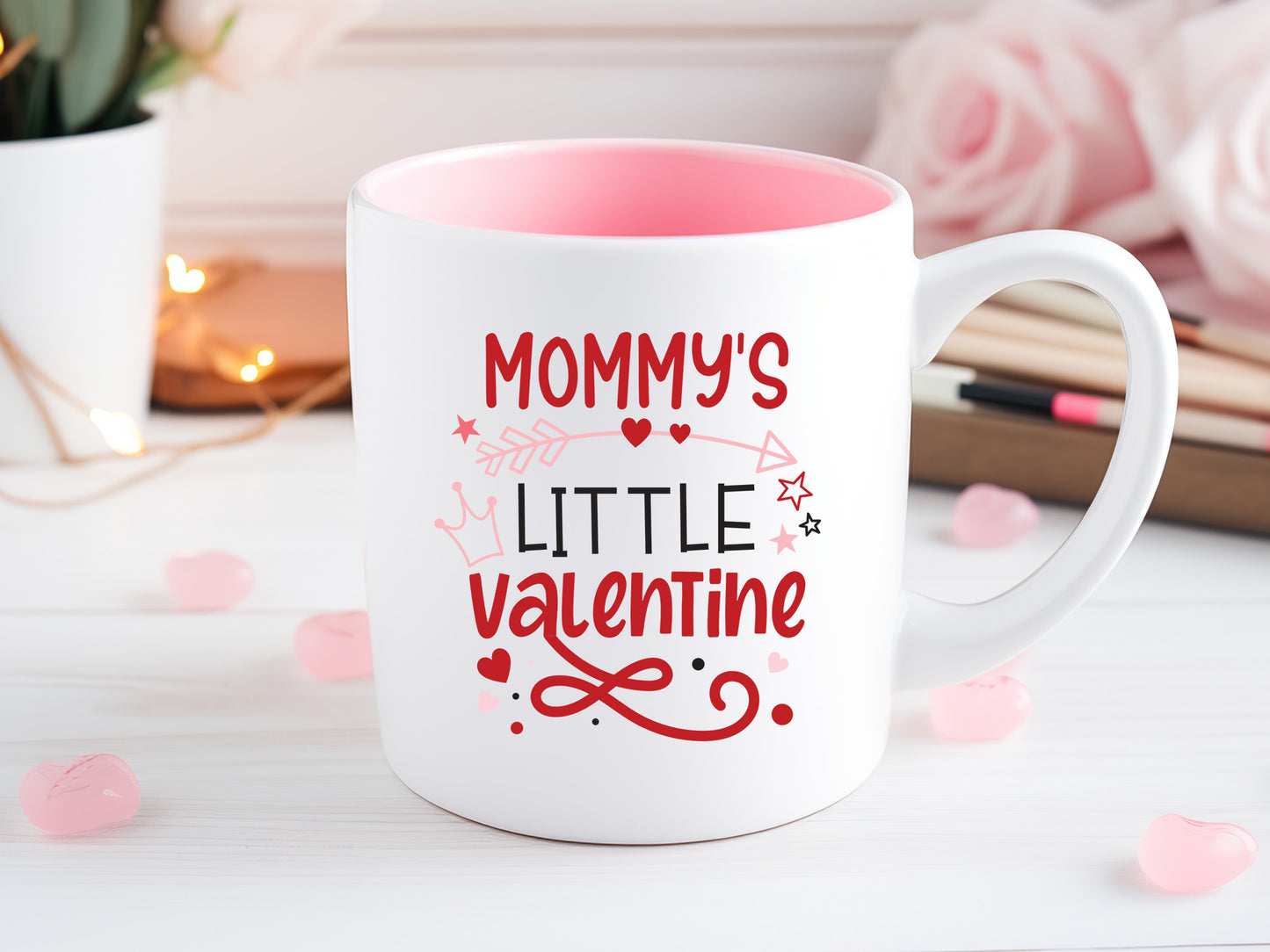 Mommy's Little Valentine - Kids Valentines SVG