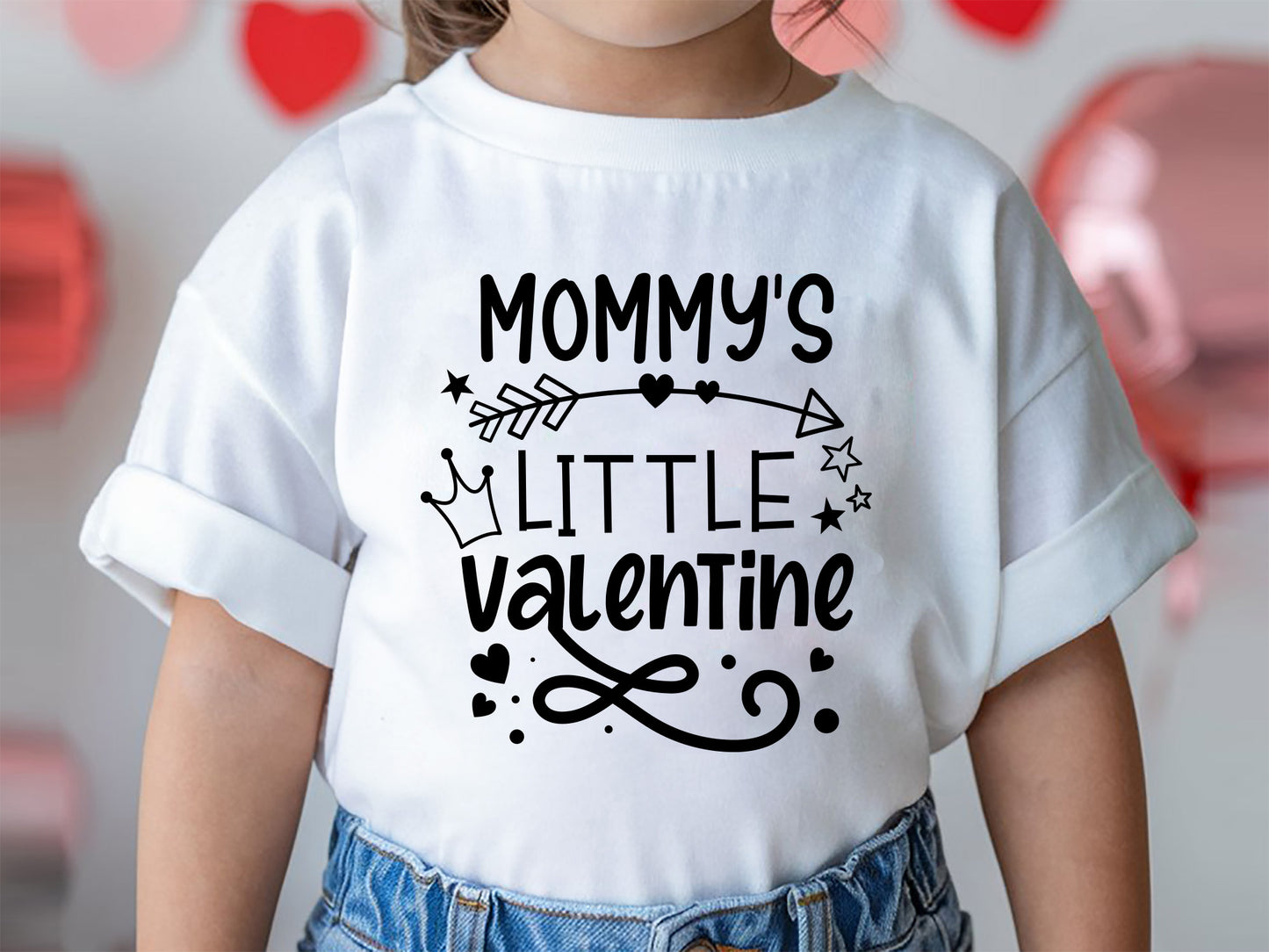 Mommy's Little Valentine - Kids Valentines SVG