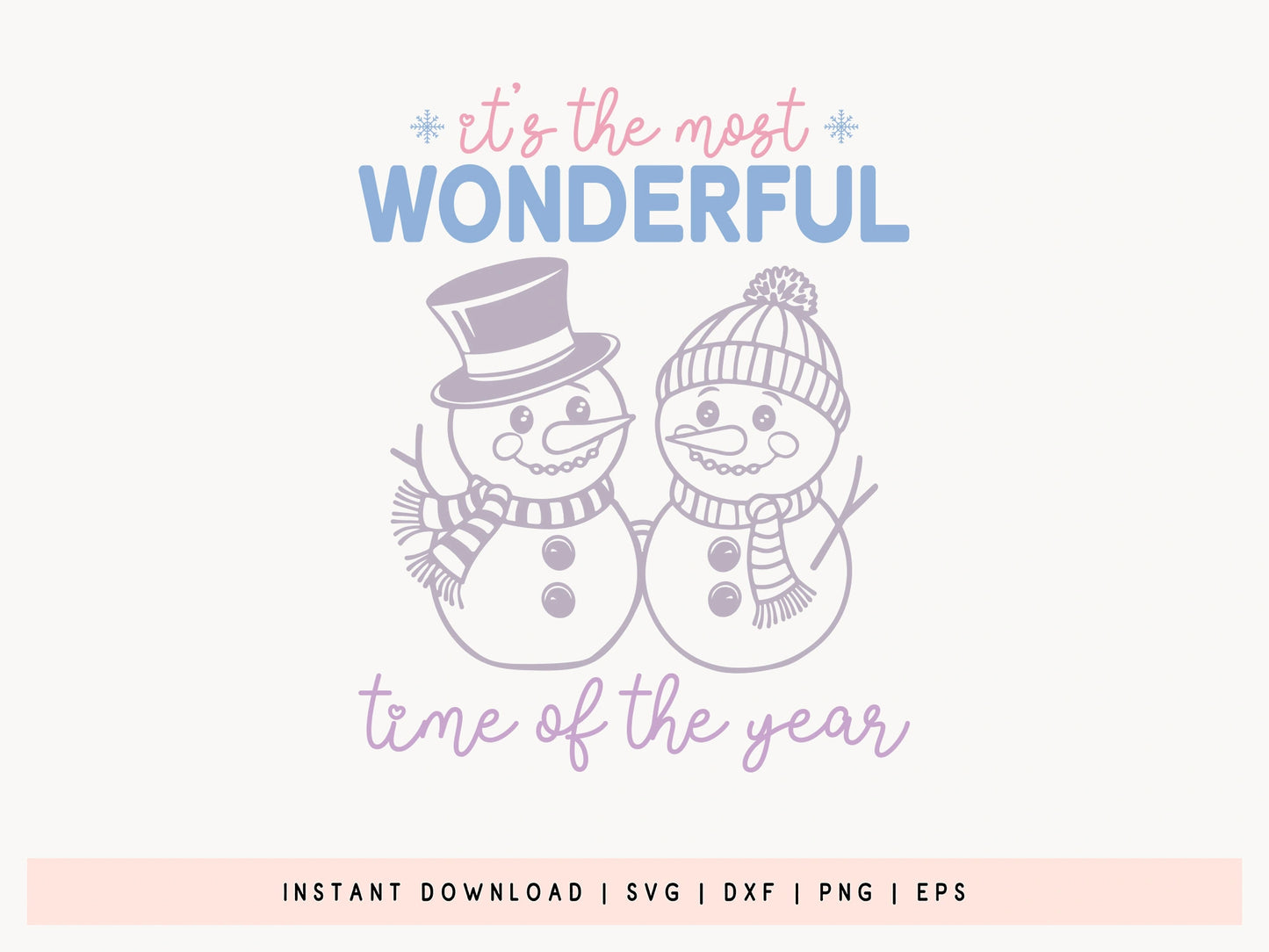 Most Wonderful Time of the Year - Cute Winter SVG