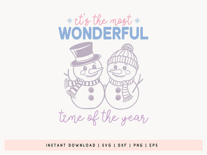 Most Wonderful Time of the Year - Cute Winter SVG