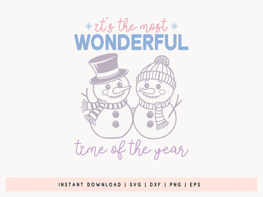 Most Wonderful Time of the Year - Cute Winter SVG