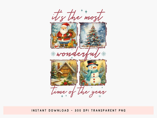 Most Wonderful Time of the Year, Coquette Christmas PNG