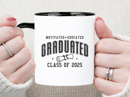 Motivated Educated Graduated Class of 2025 SVG