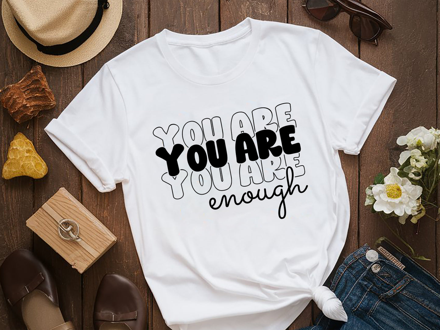 Motivational Cut File SVG, You Are Enough