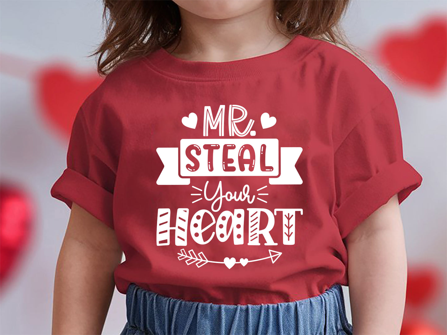 Mr. Steal Your Heart - Kids Valentine's Day SVG