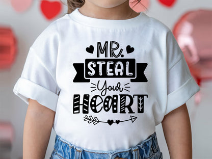 Mr. Steal Your Heart - Kids Valentine's Day SVG