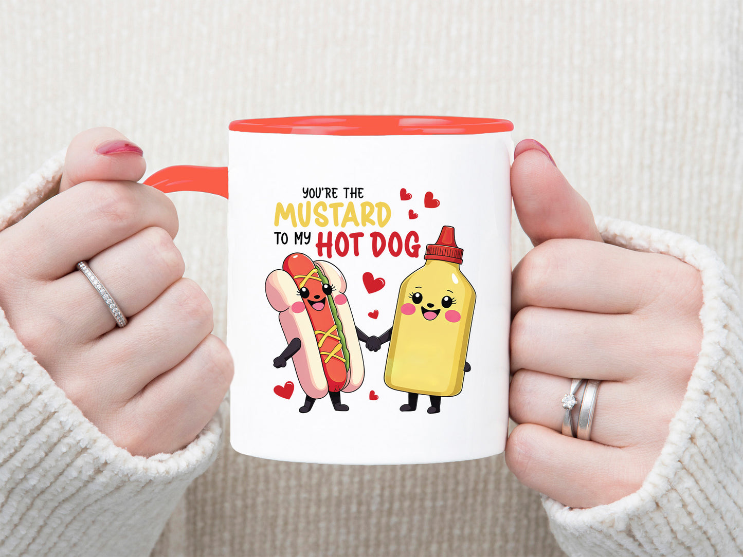 Mustard To My Hot Dog Funny Valentines Food PNG