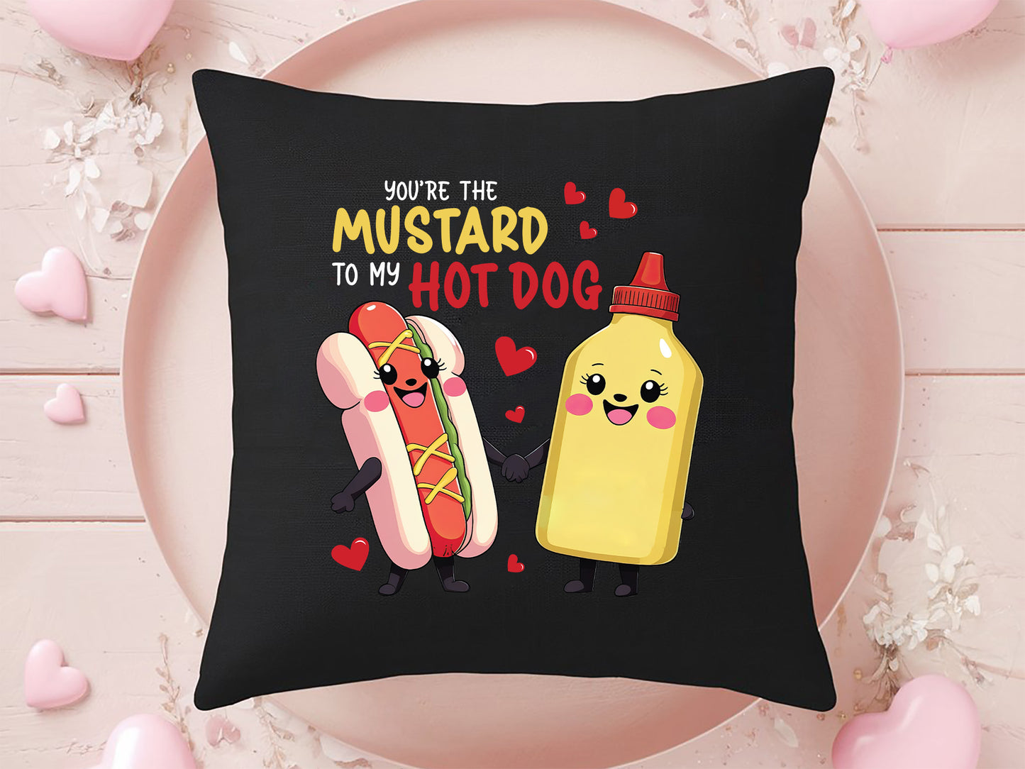 Mustard To My Hot Dog Funny Valentines Food PNG