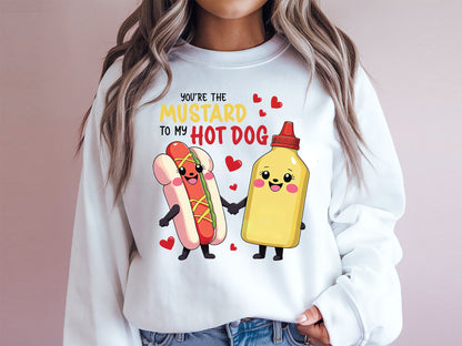 Mustard To My Hot Dog Funny Valentines Food PNG